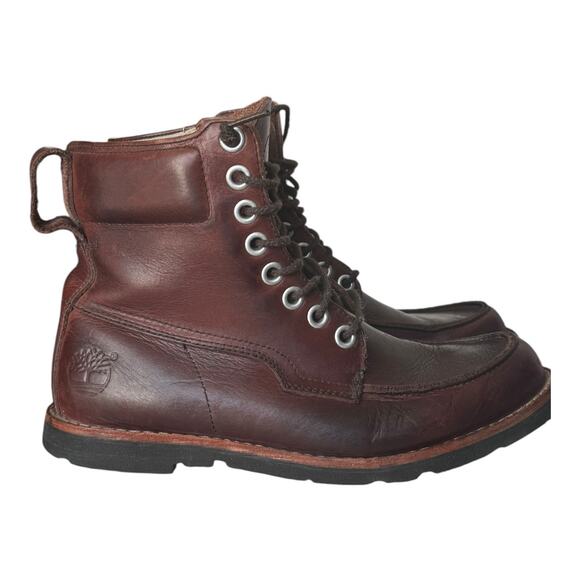 Timberland - Earthkeepers Moc toe Leather Brown Plum Boots size 8 main image 8